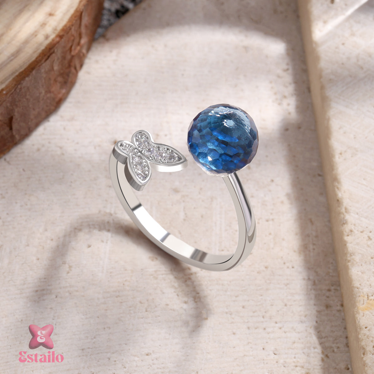 Blue Morpho Grace Ring