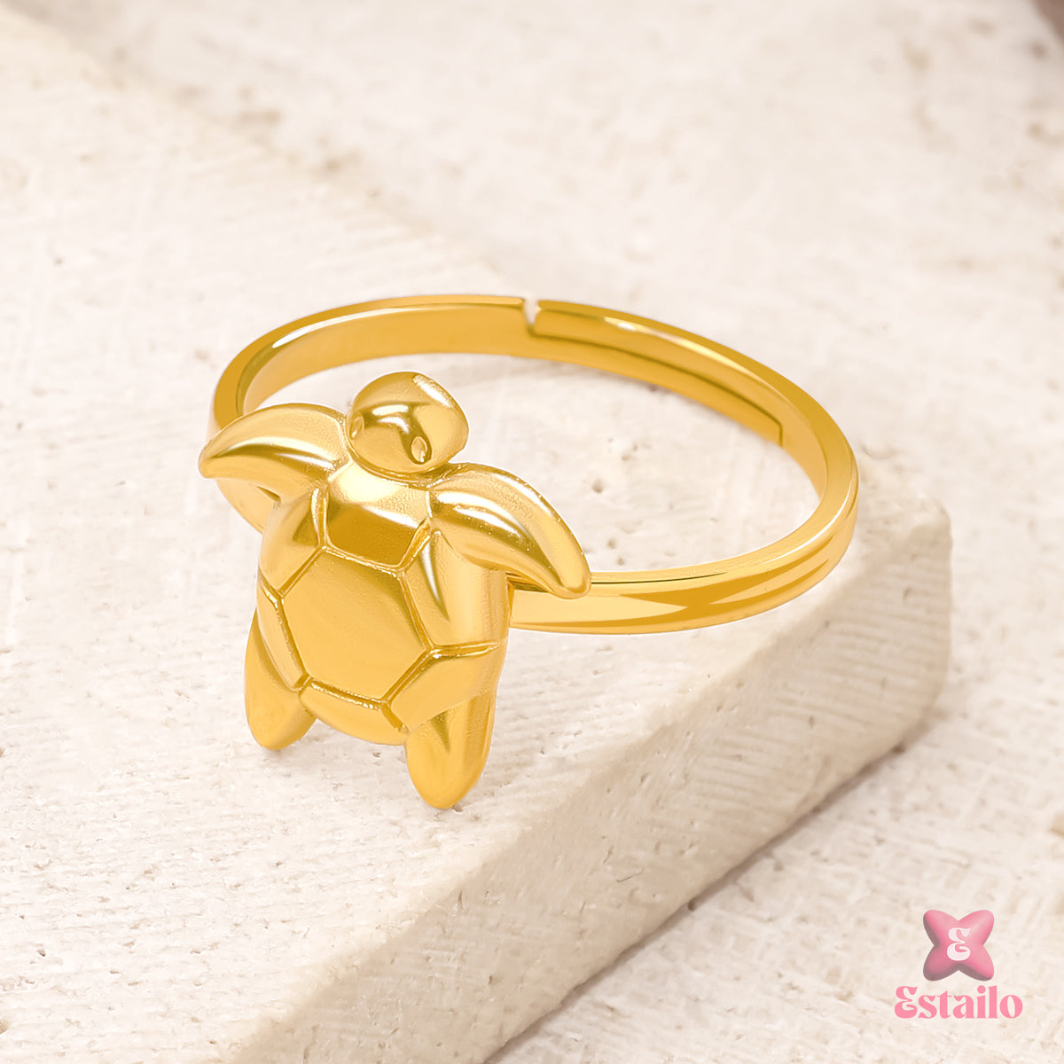 Seabreeze Turtle Ring