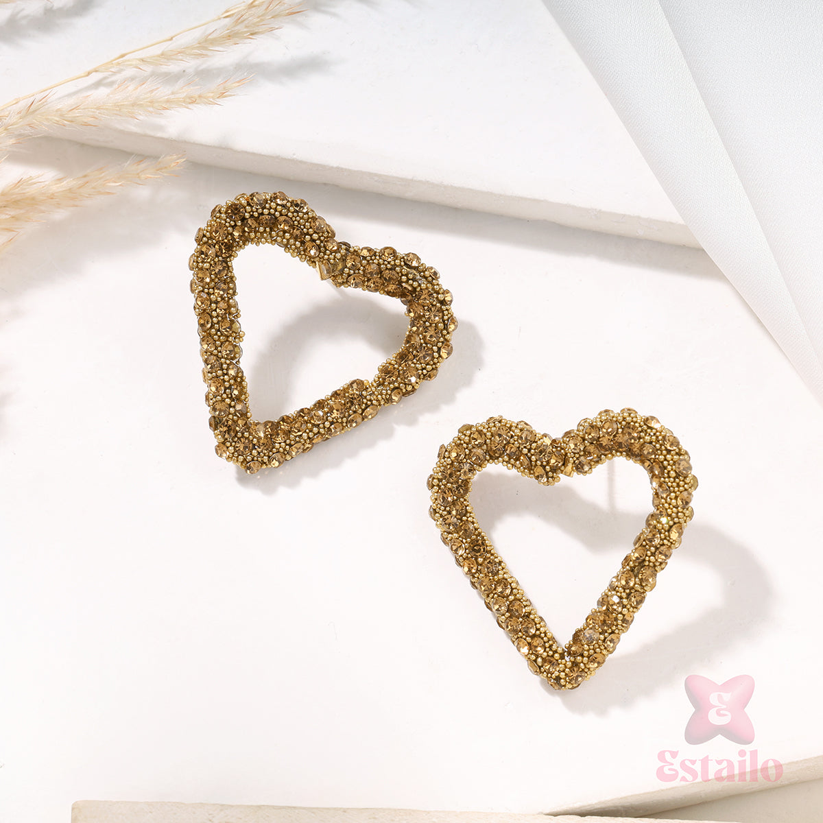 Beaded Love Drops Earrings