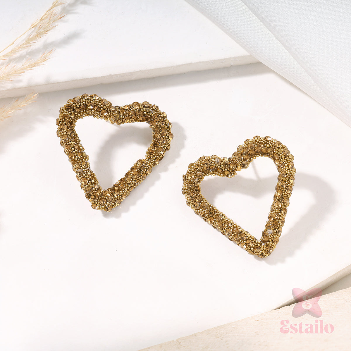 Beaded Love Drops Earrings
