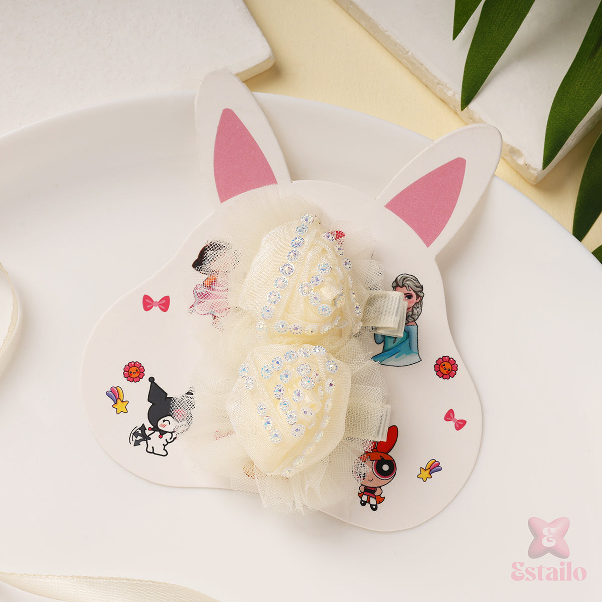 Embellished Floral Hair Clips