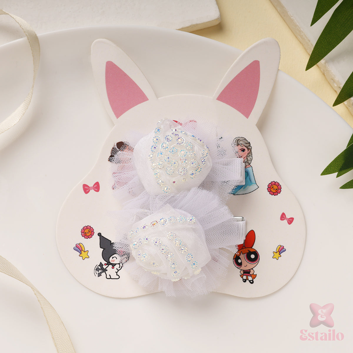 Glitter Blossom Hair Clip