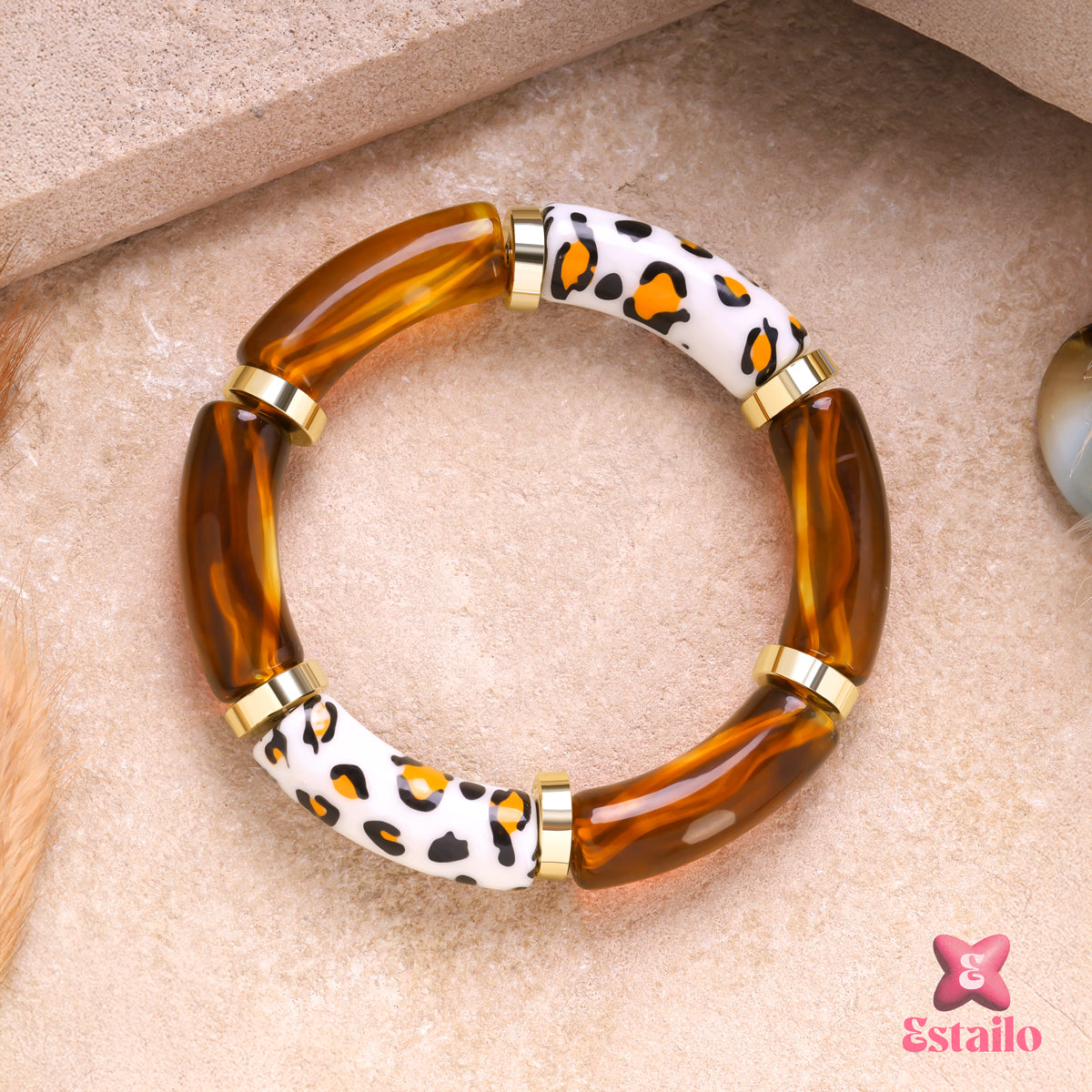 Safari Gold-Tone Bangle Bracelet