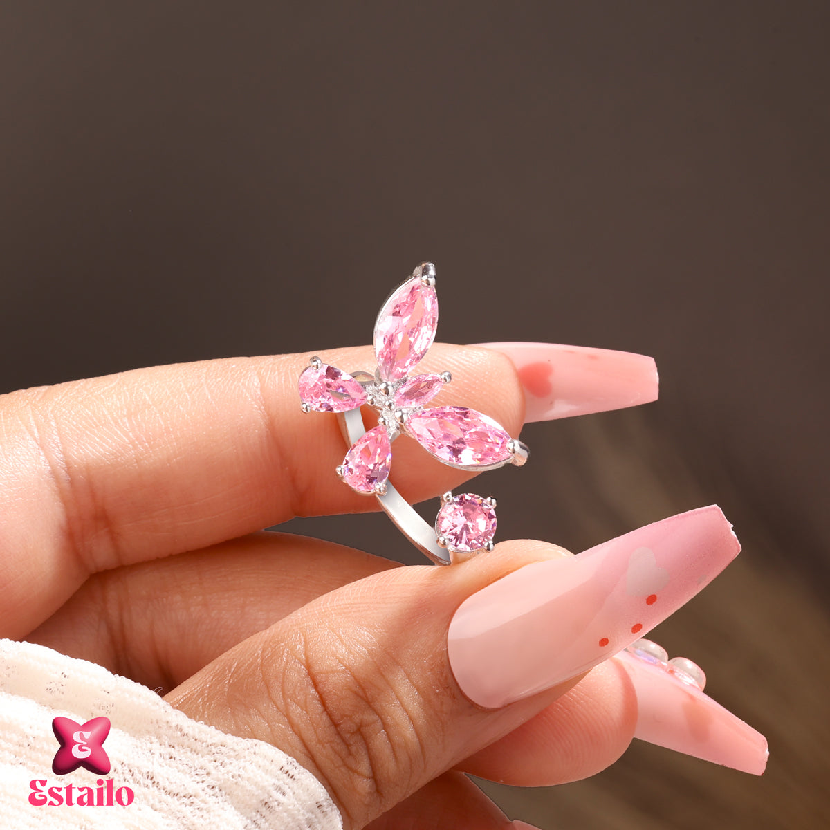 Blushing Wings Ring