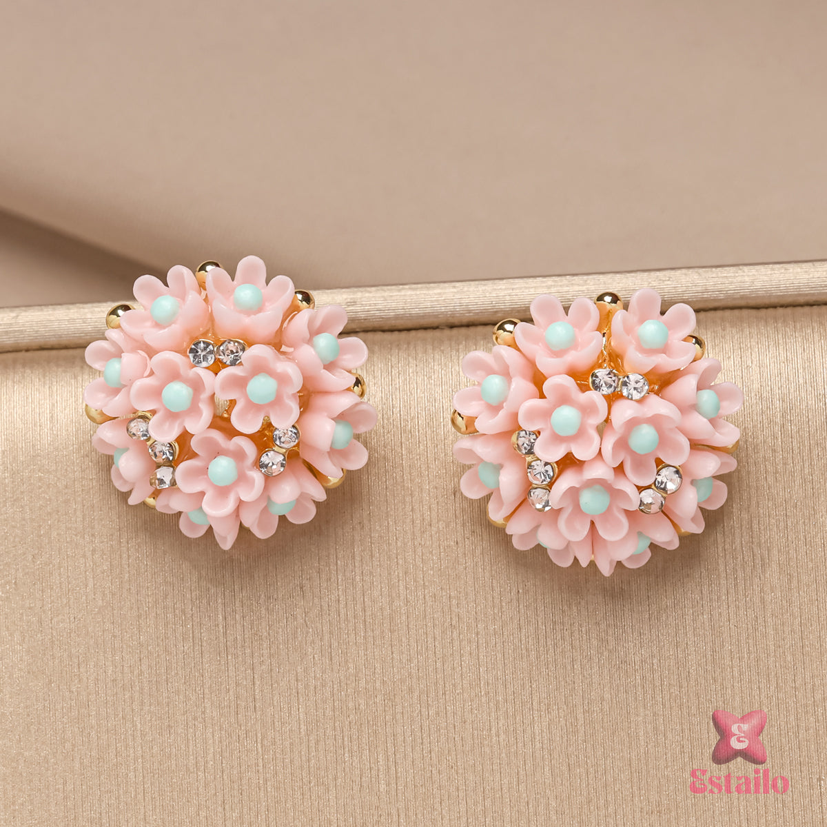 Blushing Petal Studs Earrings