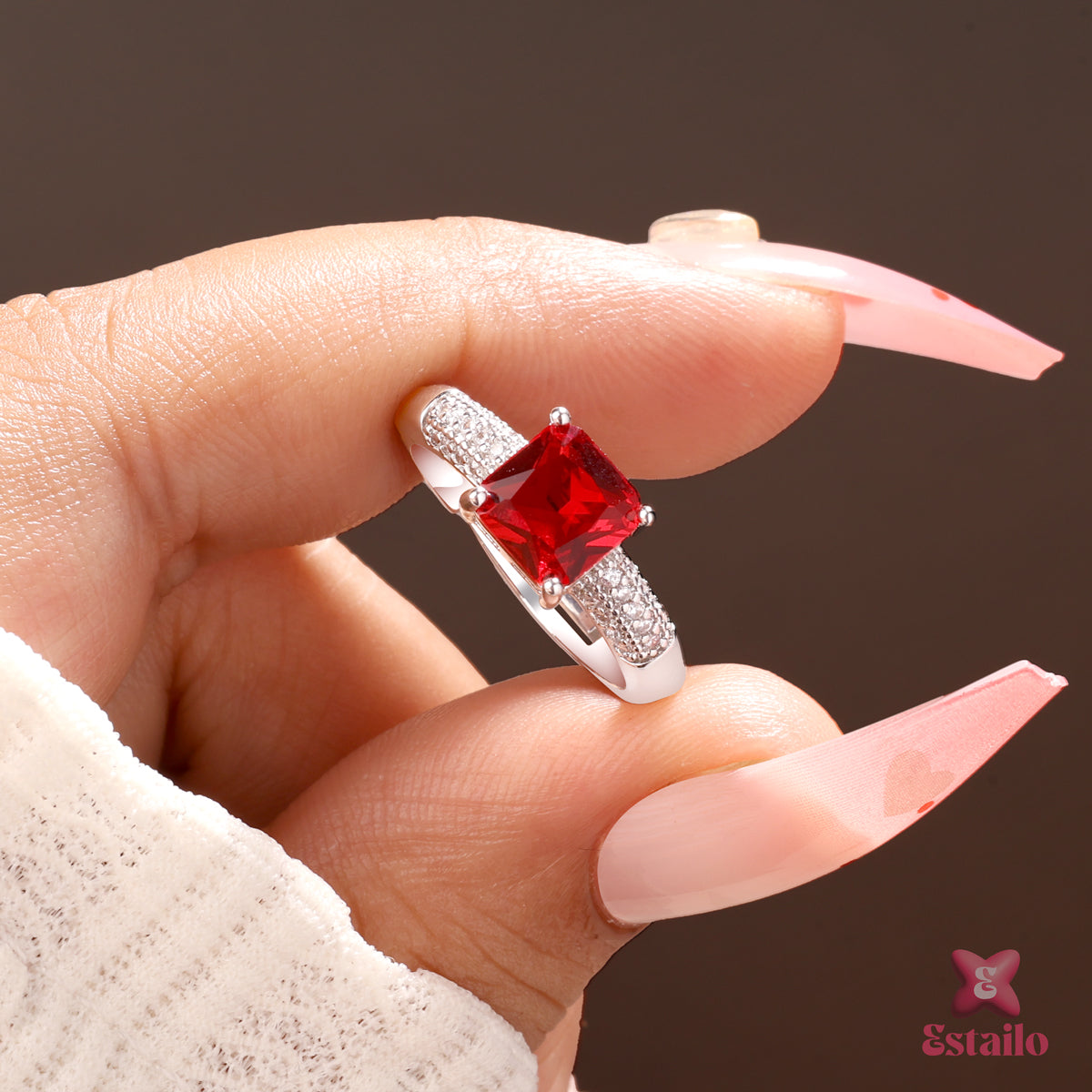 Crimson Radiance Ring
