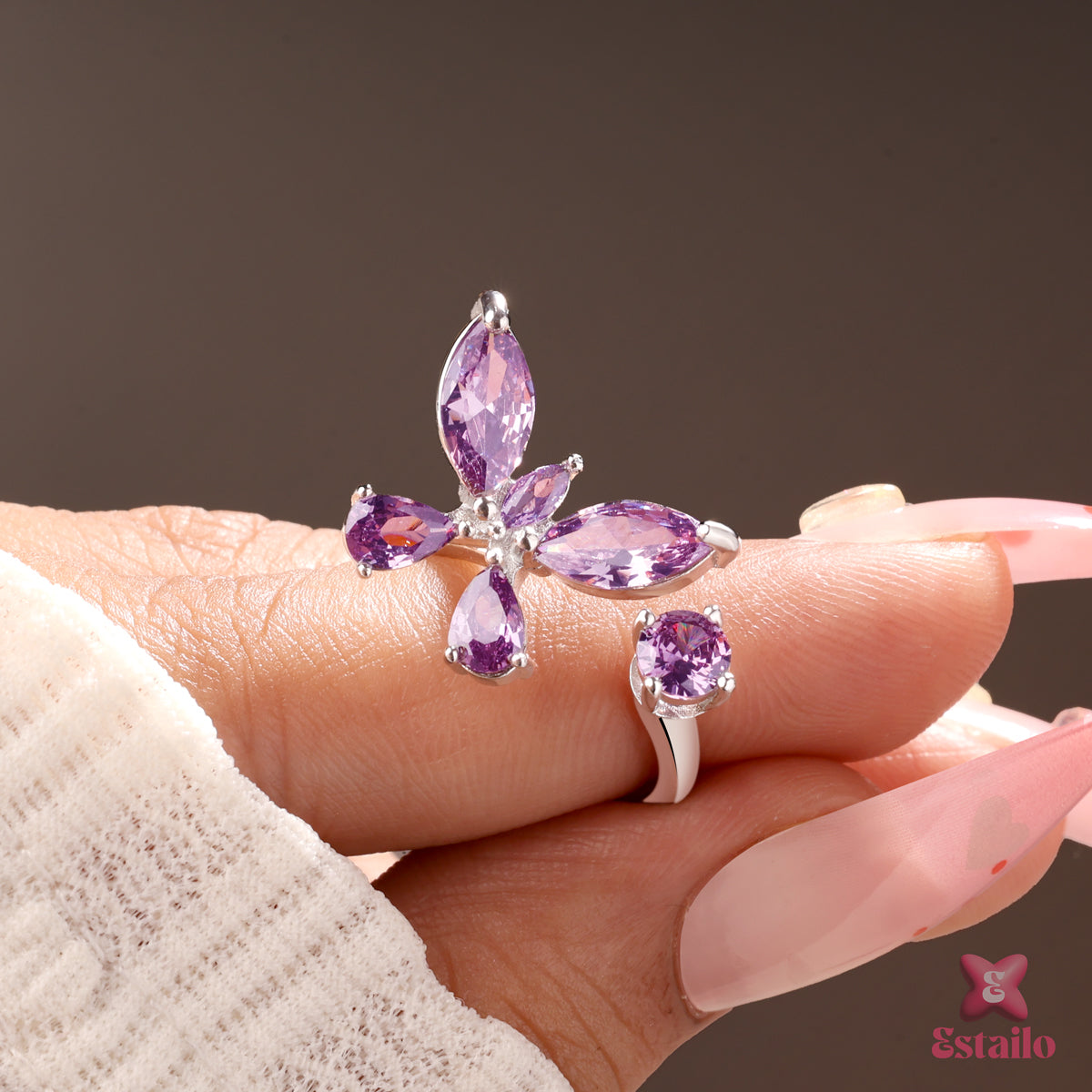 Twilight Butterfly Ring