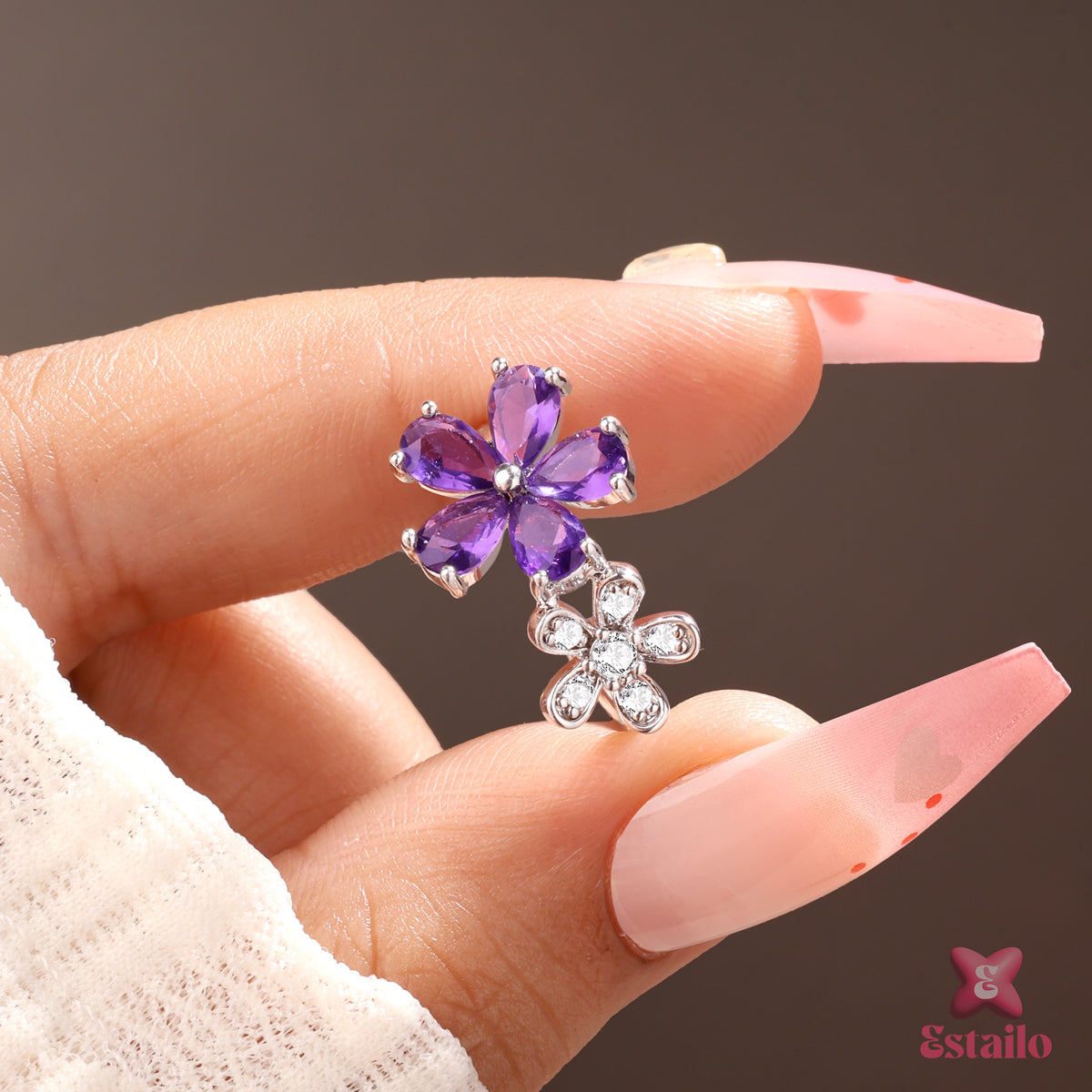 Dewdrop Flower Ring
