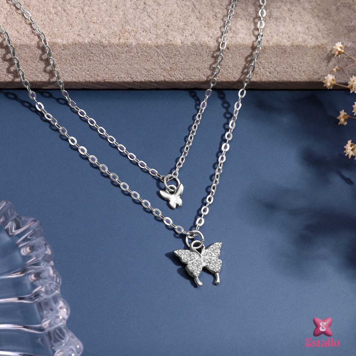 Social Butterfly Layered Neckpiece