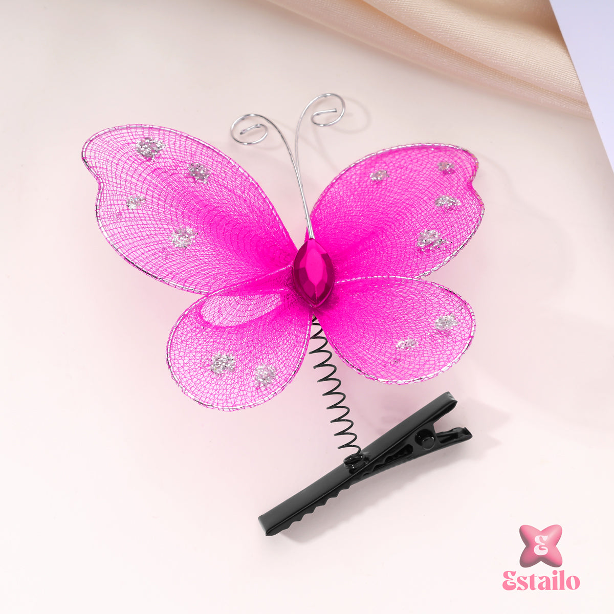Sparkling Butterfly Hair Clip