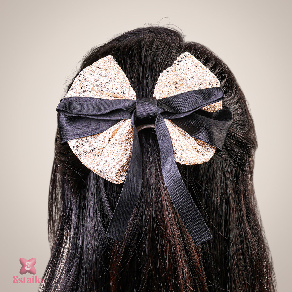 Shiny Bow Hair Clip