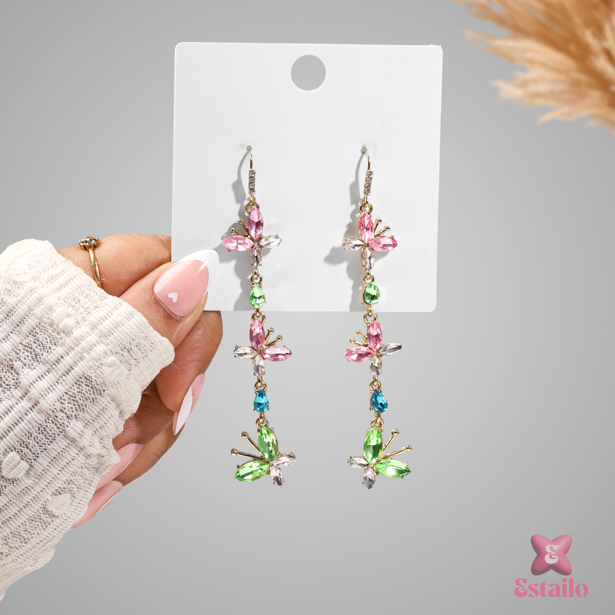 Rainbow Flap Earrings