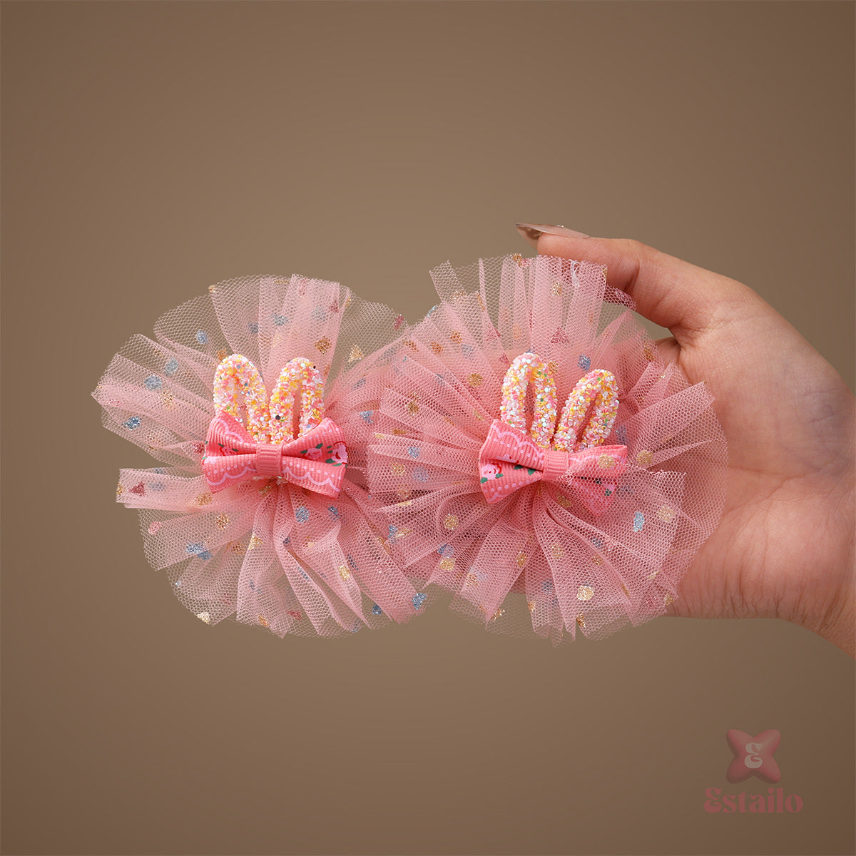 Enchanted Bunny Bows Clip