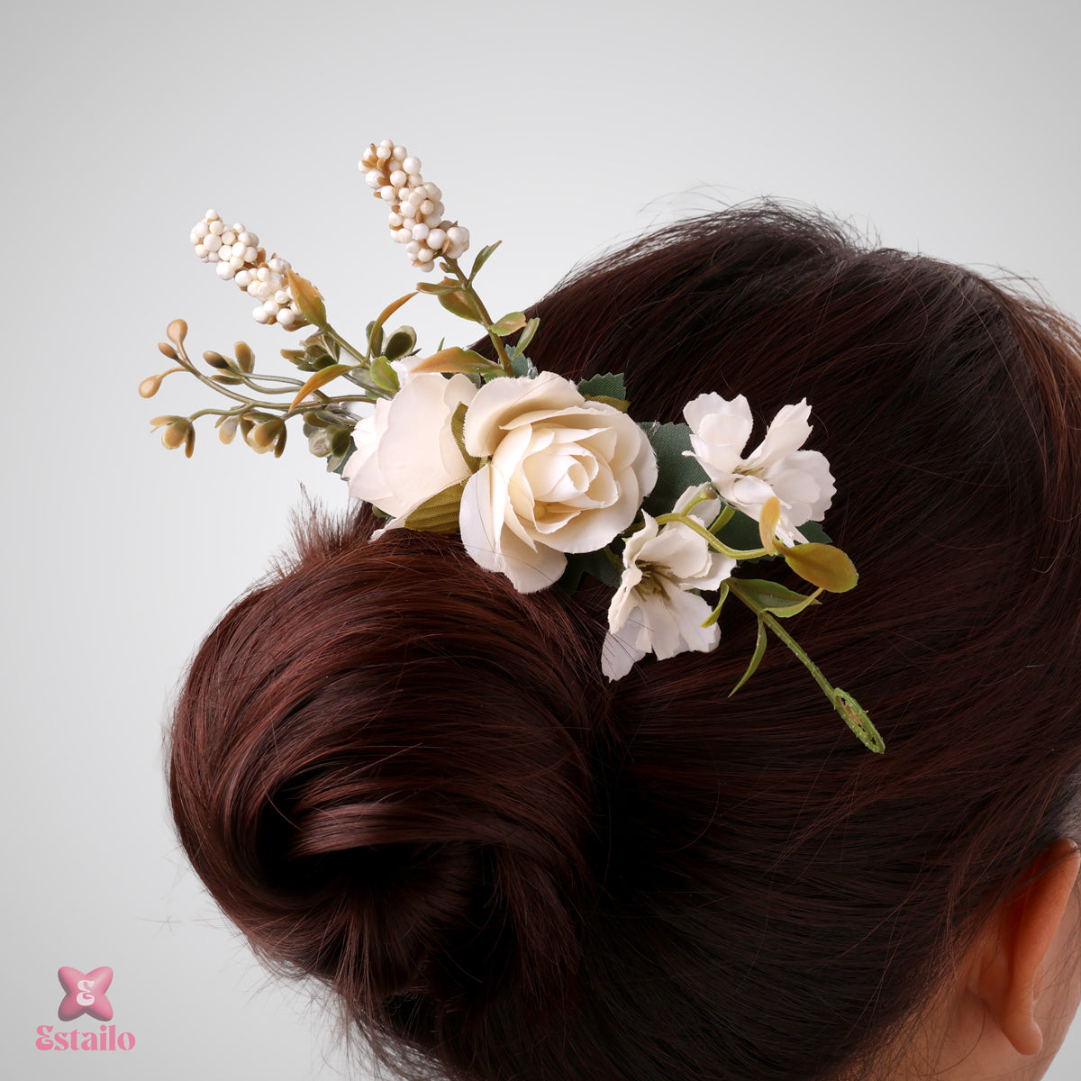 Floral Elegance Bridal Comb