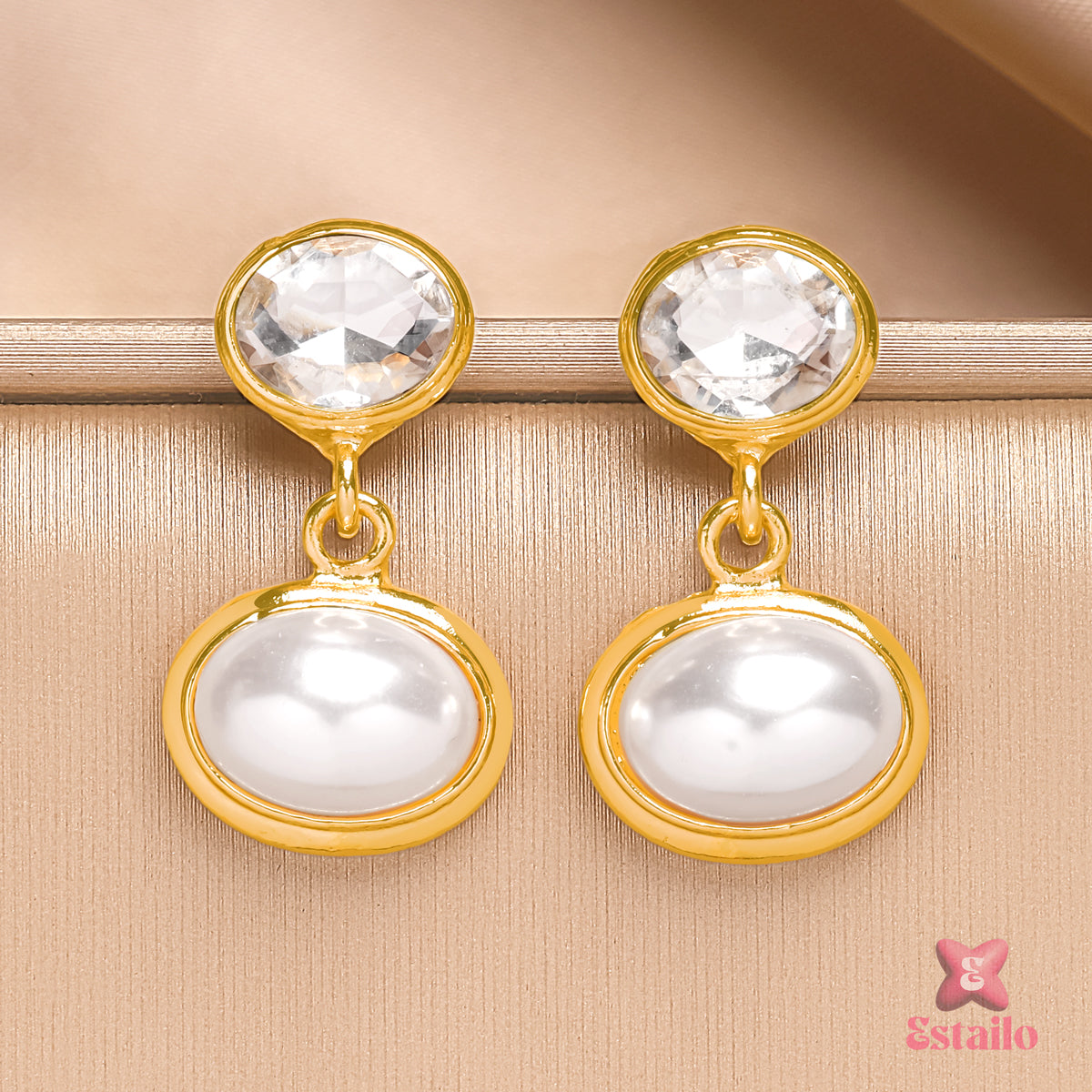 Crystal & Pearl Serenade Earrings