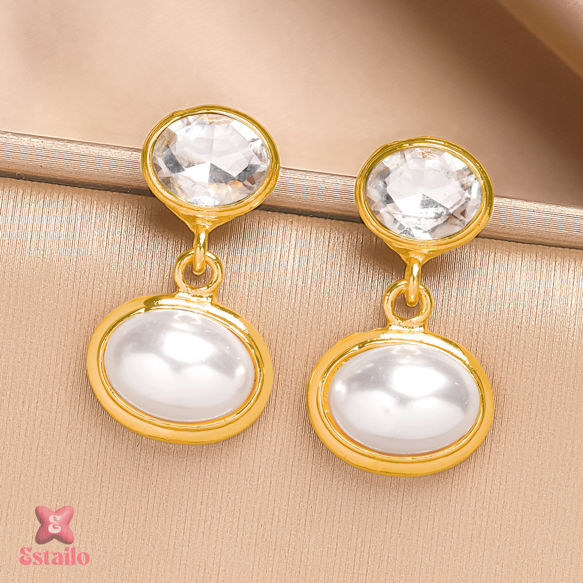 Crystal & Pearl Serenade Earrings