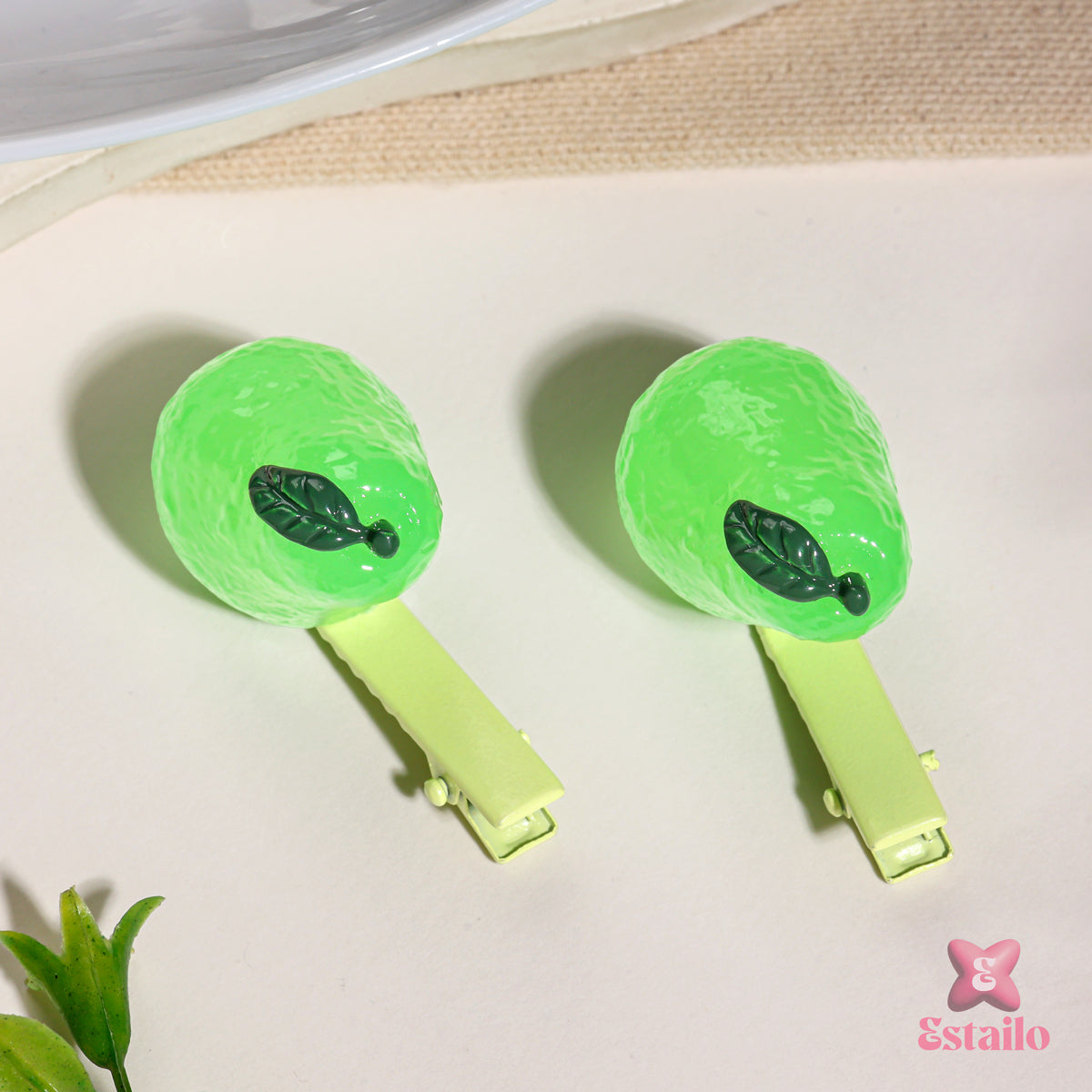 Mini Avocado Hair clip