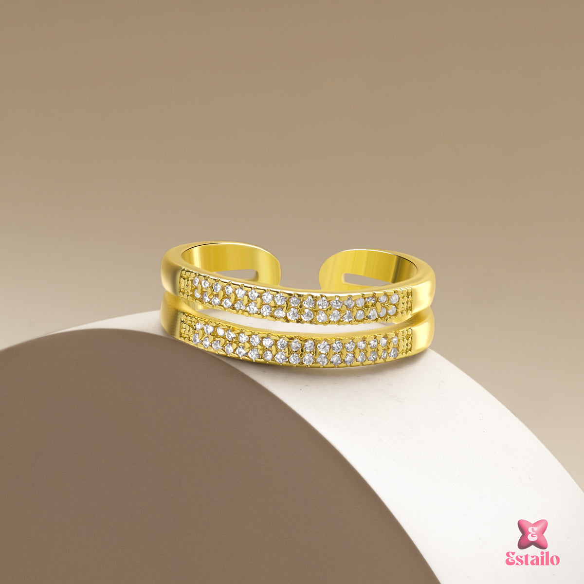 Double Line Eternity Ring