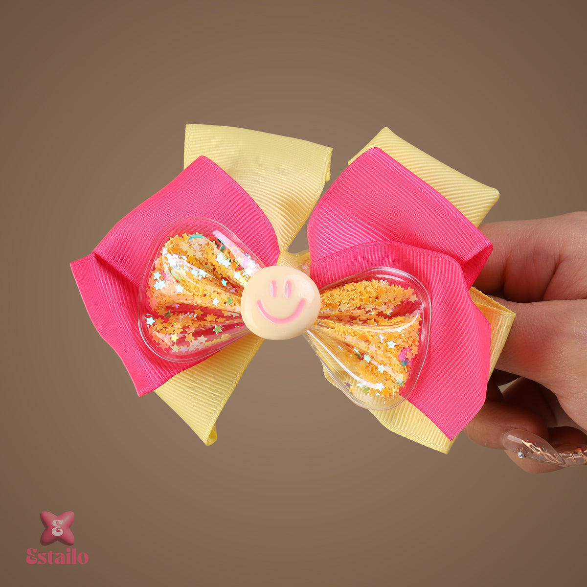 Glitter Burst Bow Clip