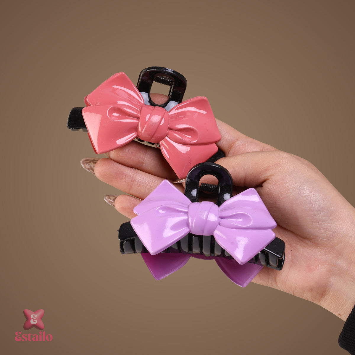 Dual-Tone Bow Hair Claw (pack of 1)