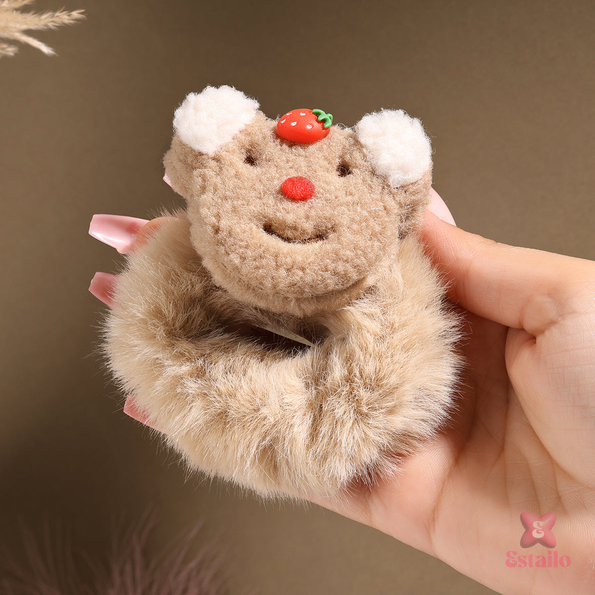 Berry Cute Capybara Hair Tie