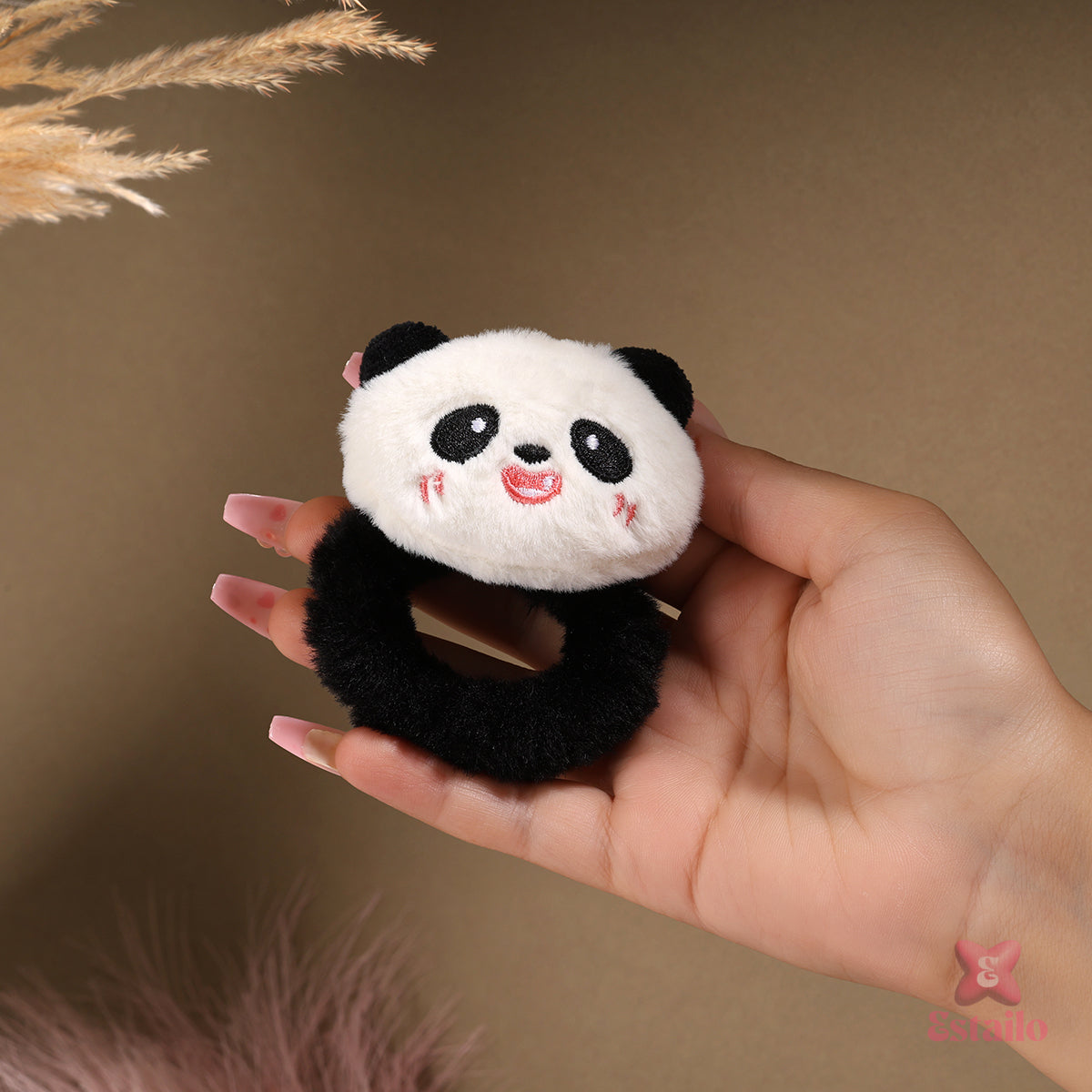 Panda Plushie Hair Tie