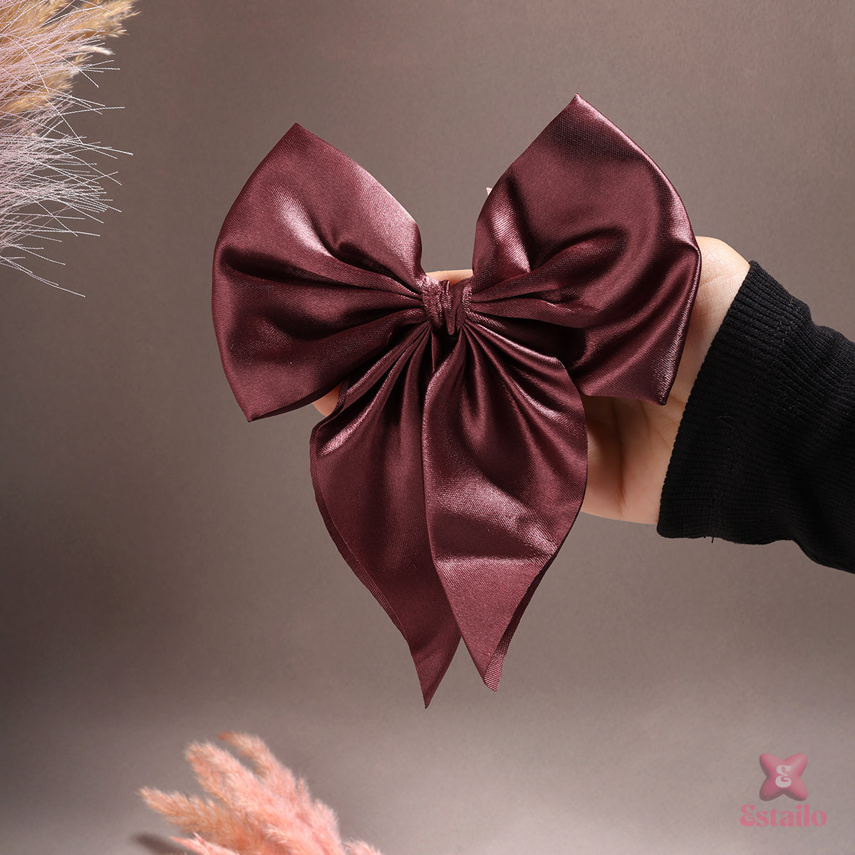 Elegant Oversized Hair Bow Clip