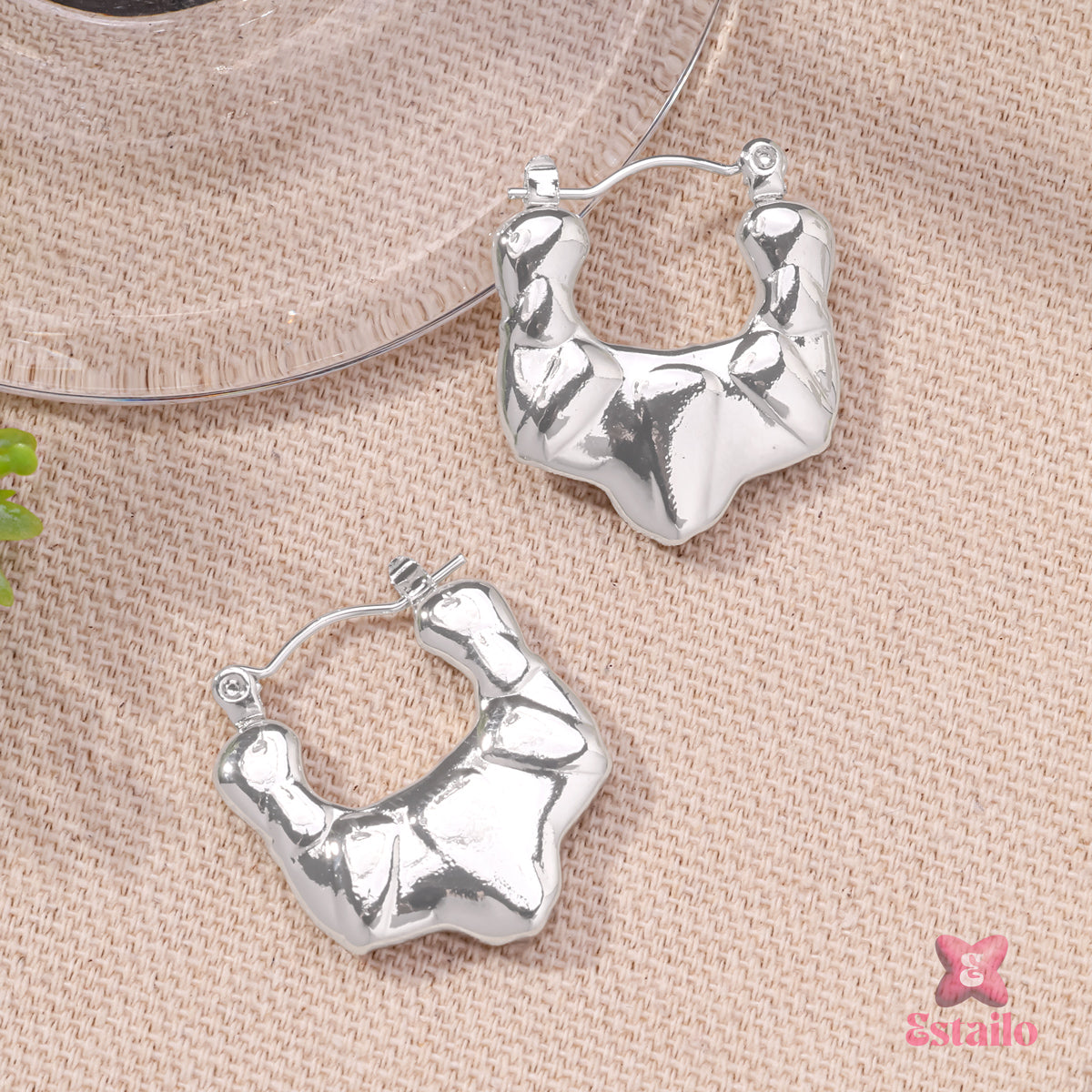Wavelet Hoops Earrings