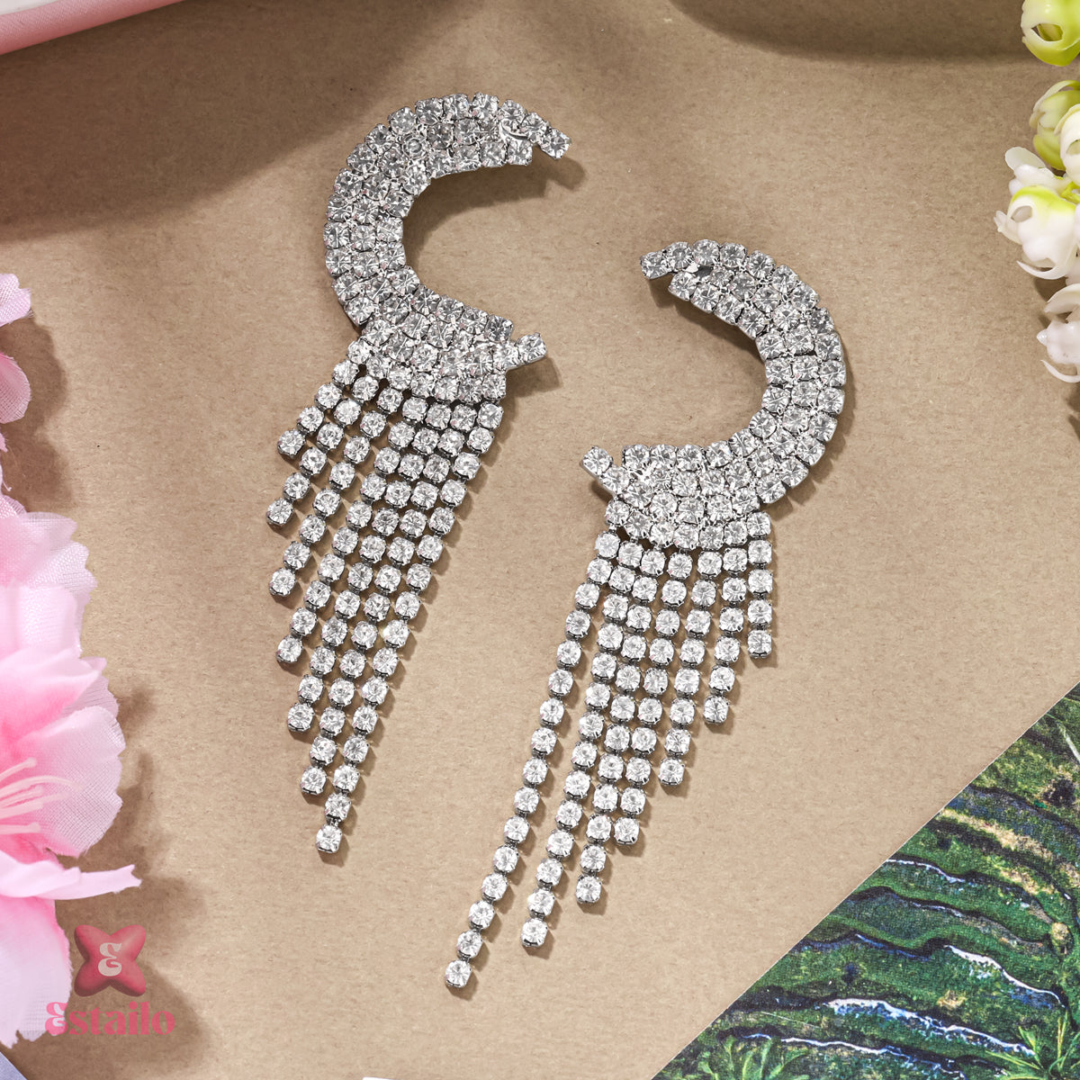 Glamour Crescent Dangles Earrings