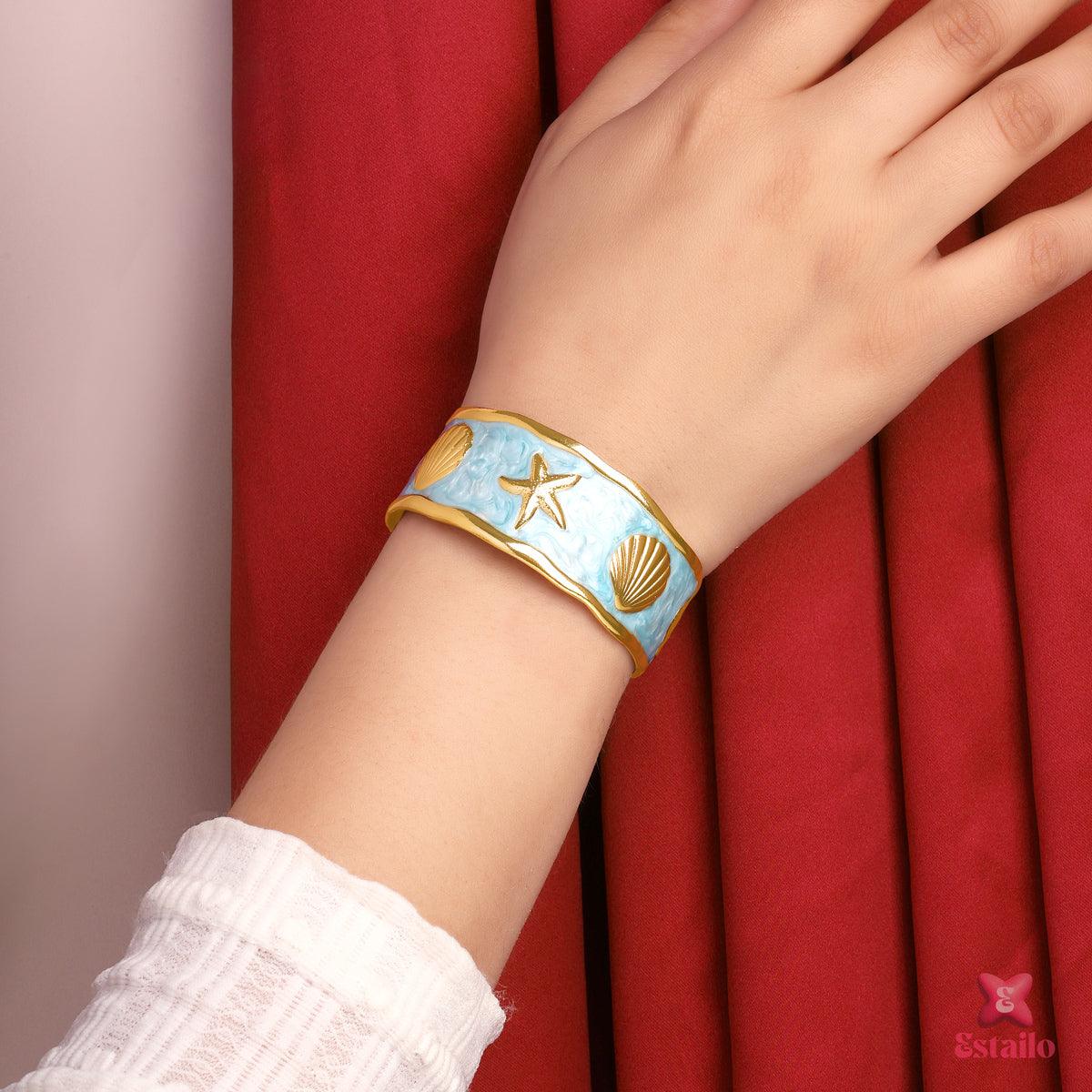 Ocean Whisper Cuff Bracelet