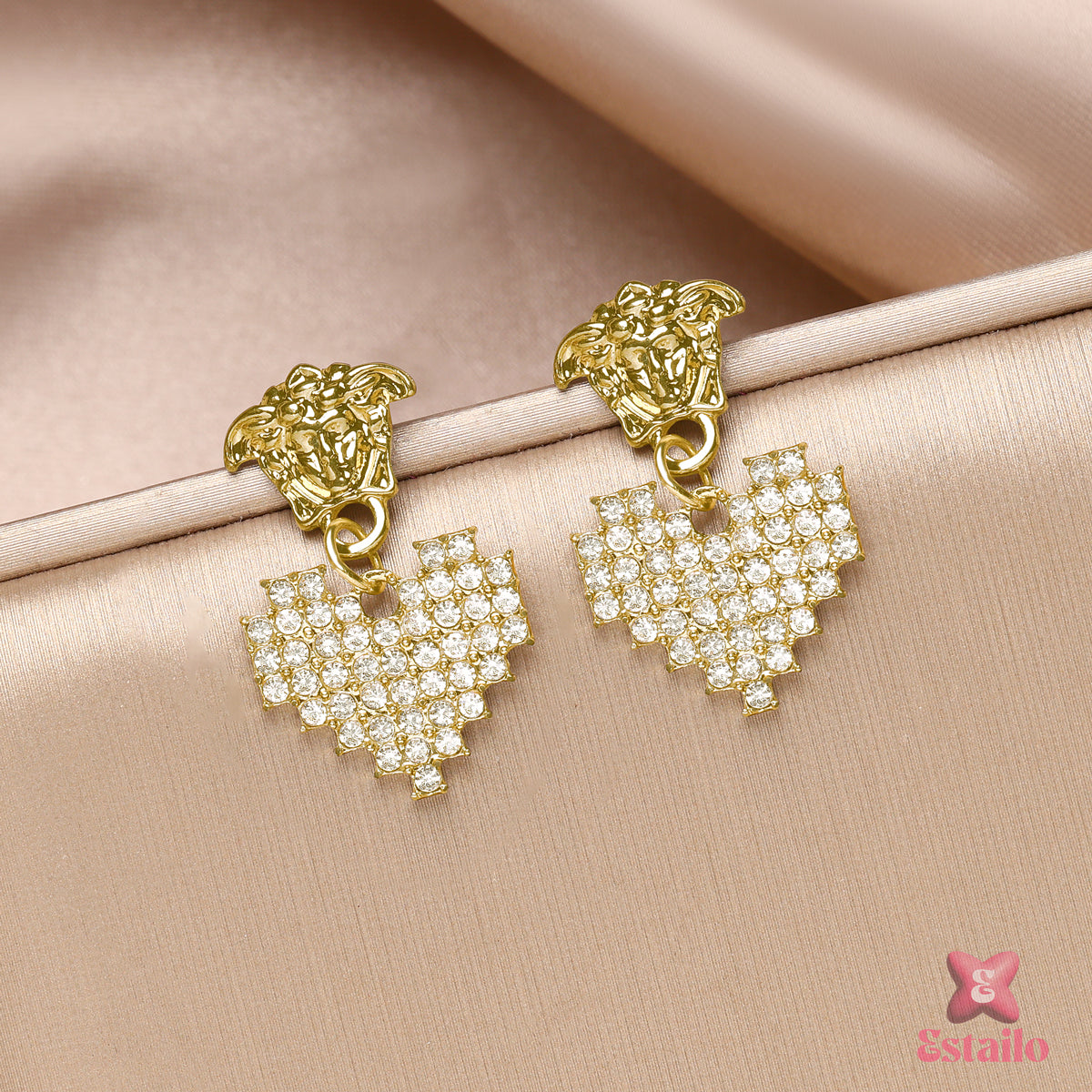 Medusa Heart Drops Earrings