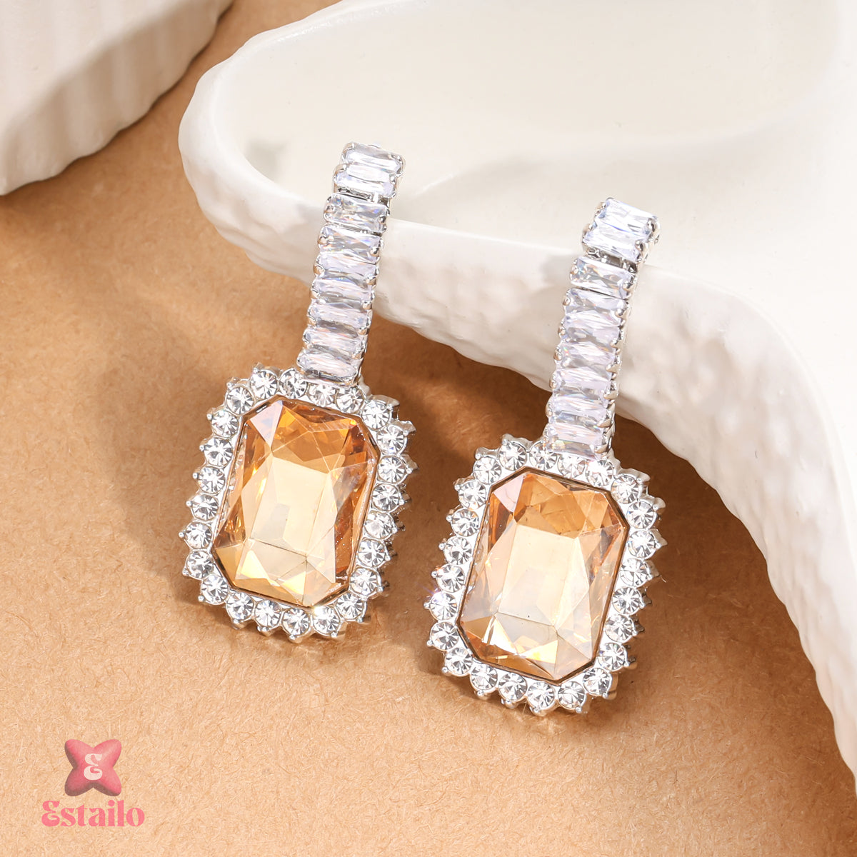 Sunstone Princess Drops Earrings