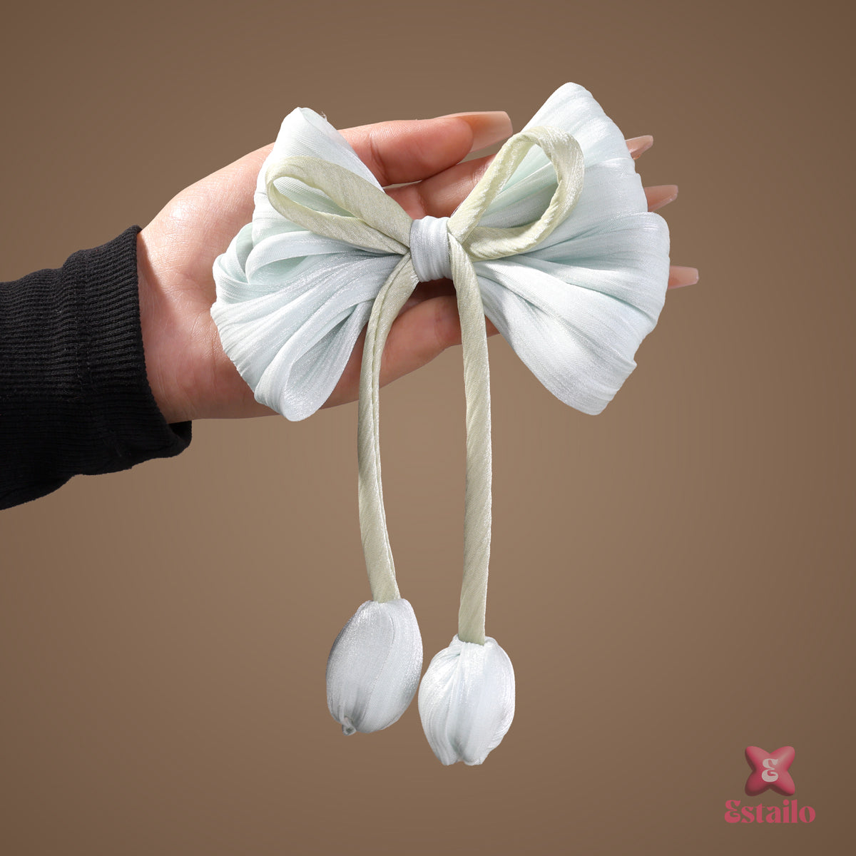Mint Dream Bow Hair Clip