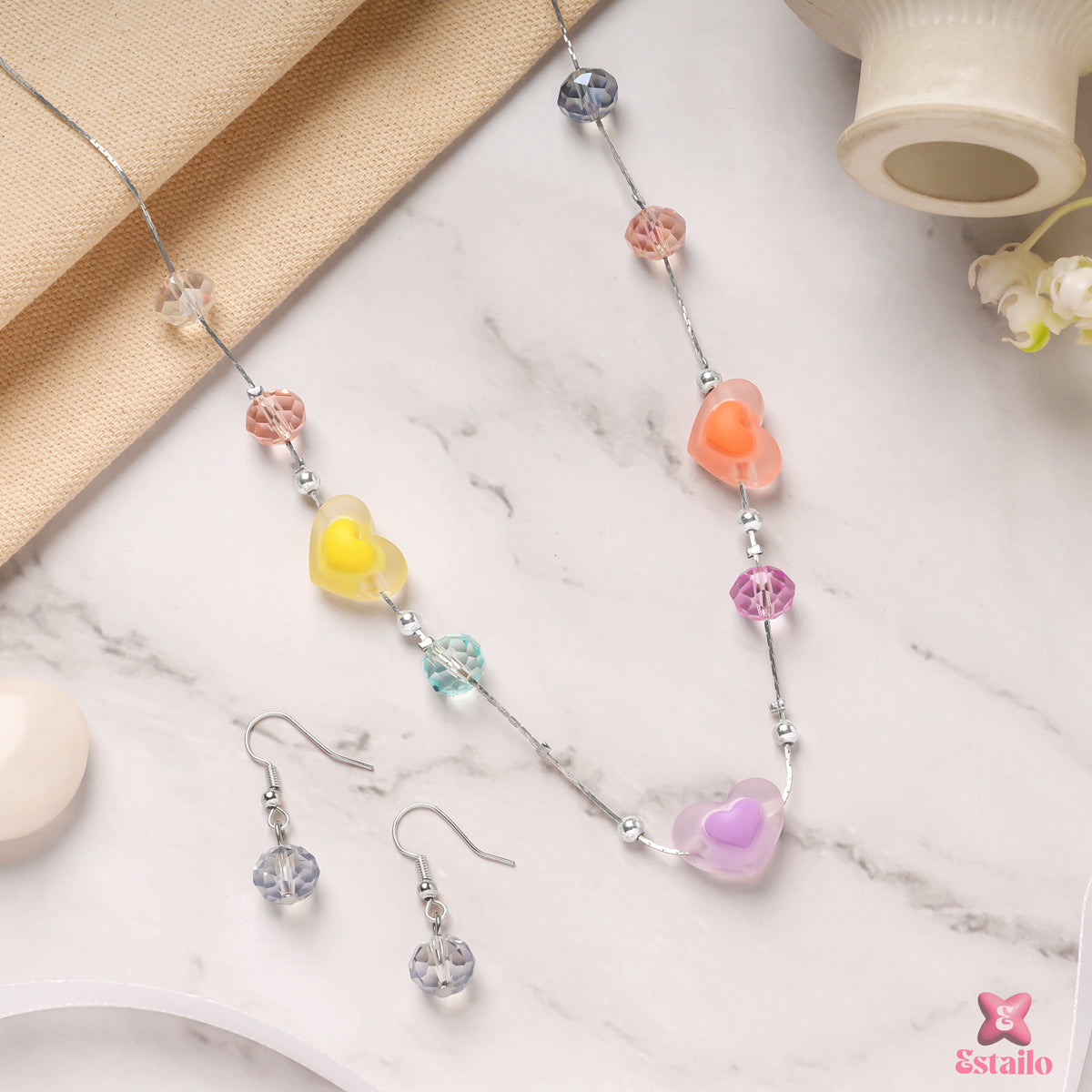 Heart Drop Jewelry Set