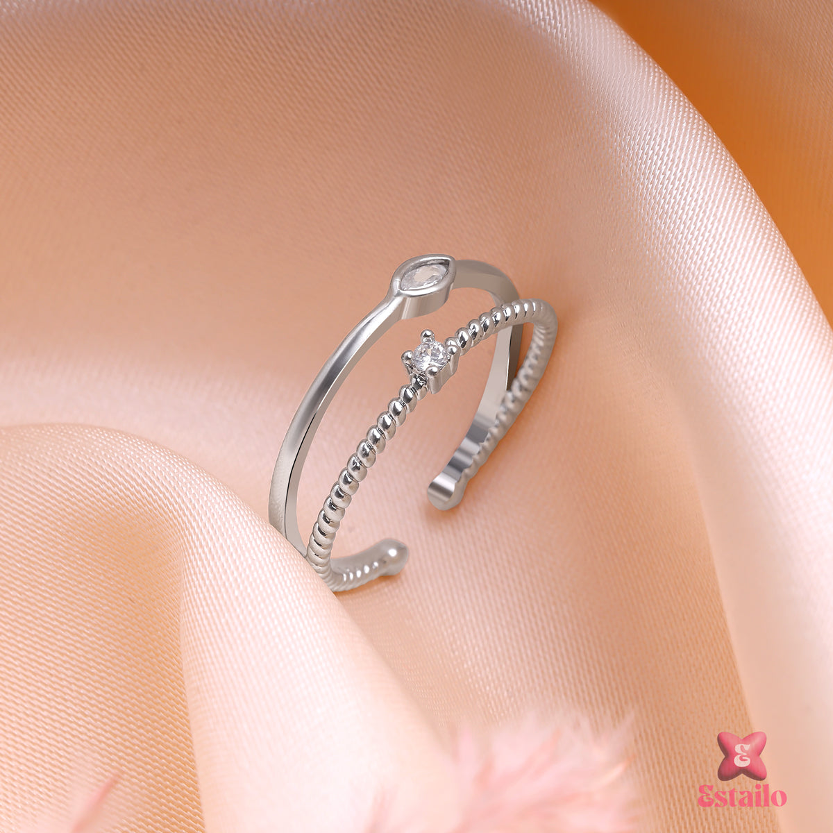 Sterling Twist Ring