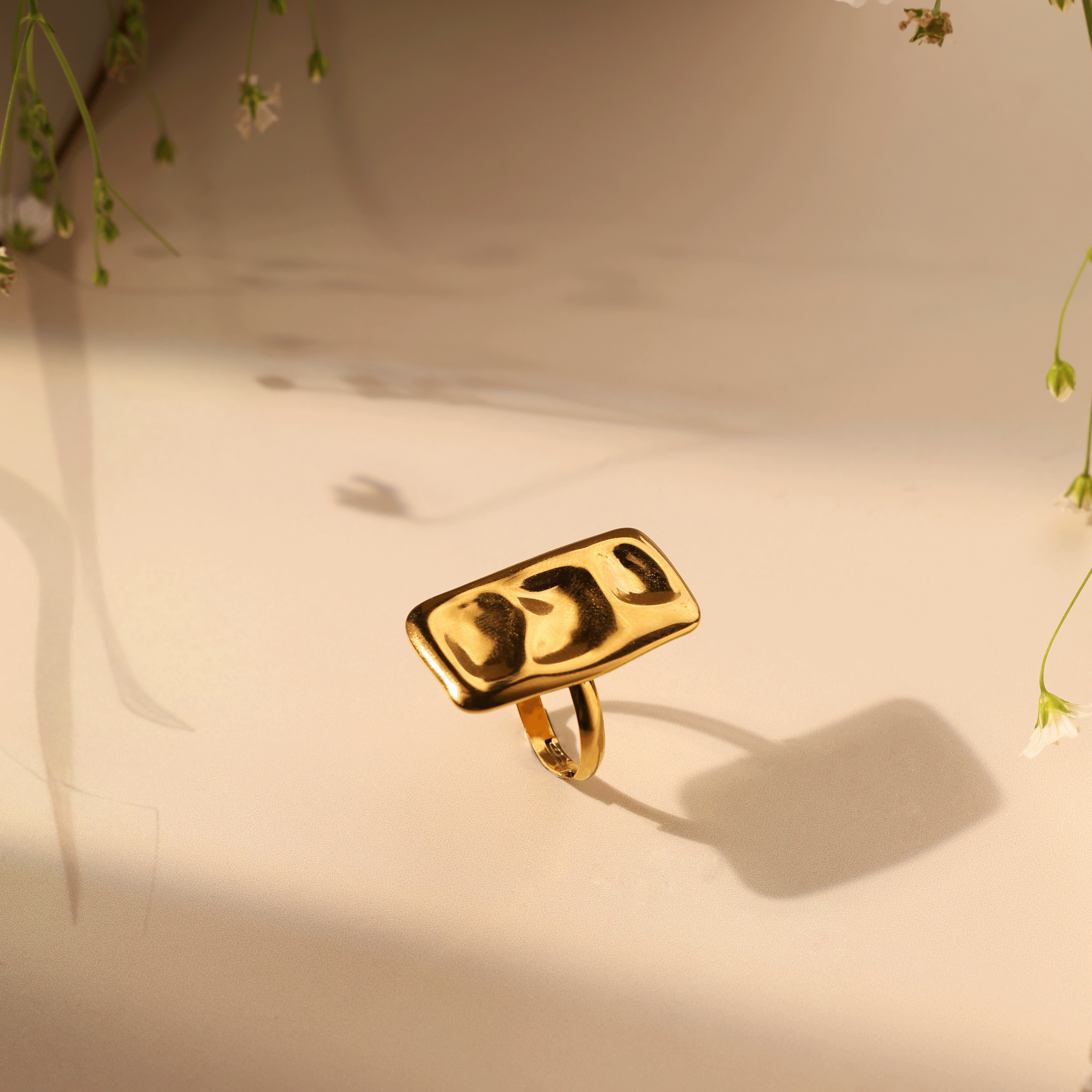Golden Statement Ring