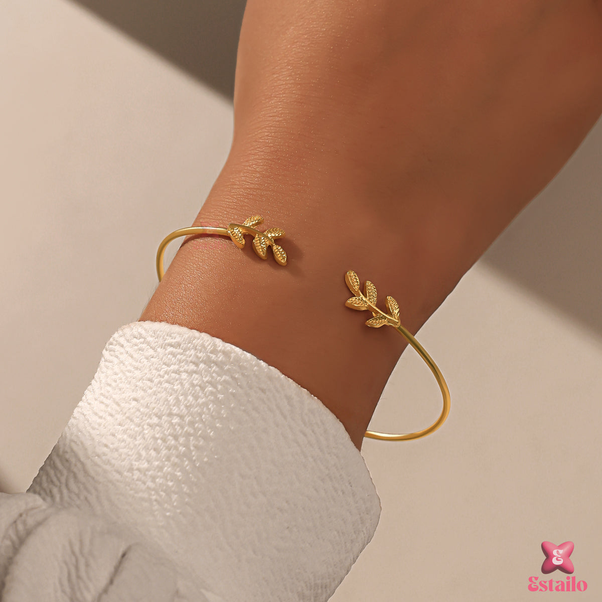 Lumina Leaf Stack Bracelet