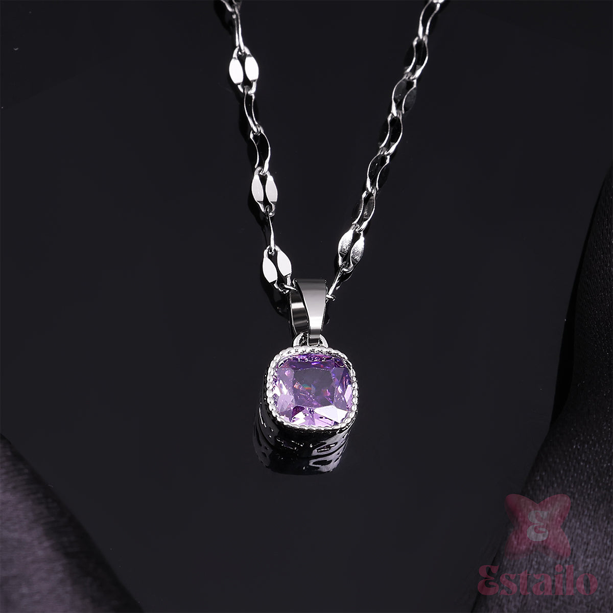 Royal Violet Charm Necklace