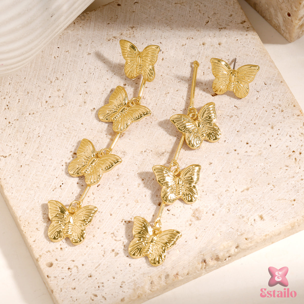 Gilded Butterfly Earrings