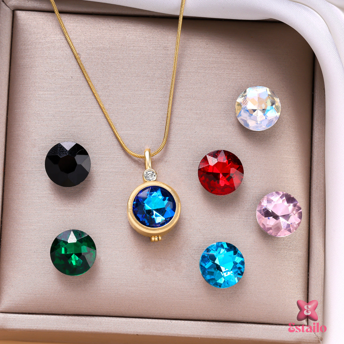 Gemstone Changeable Necklace