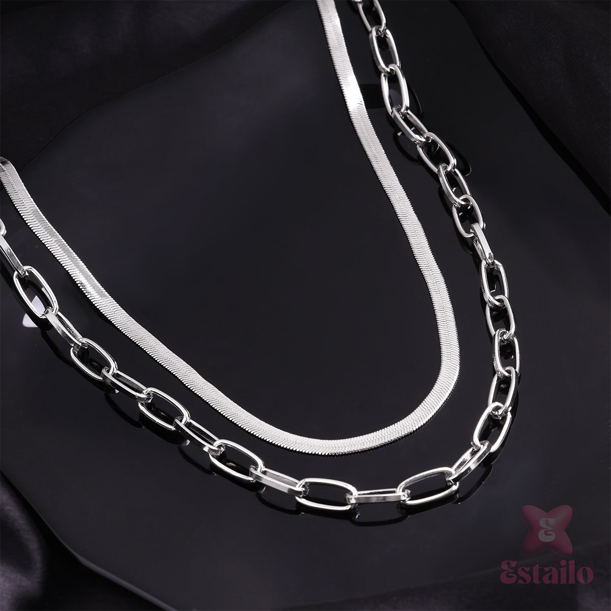 Luna Link Layer Necklace