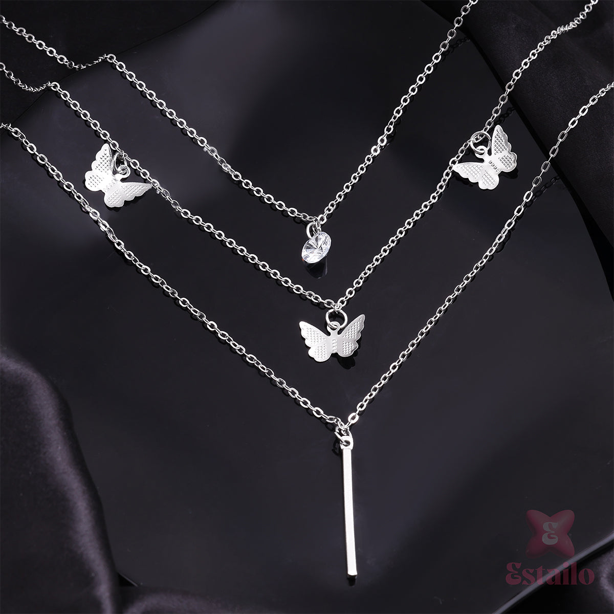 Twilight Star & Butterfly Necklace