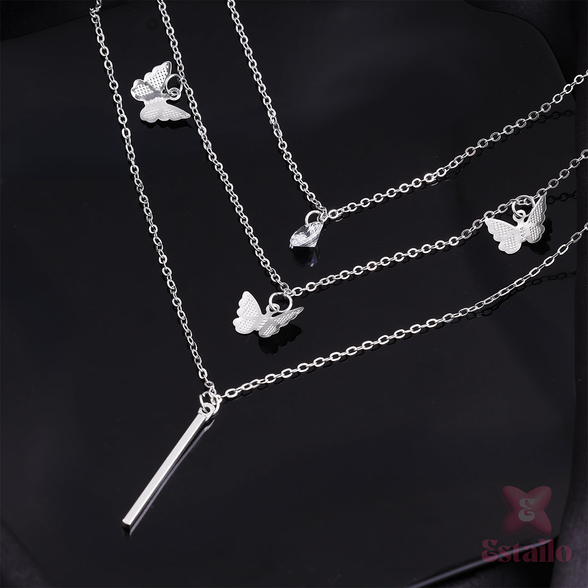 Twilight Star & Butterfly Necklace