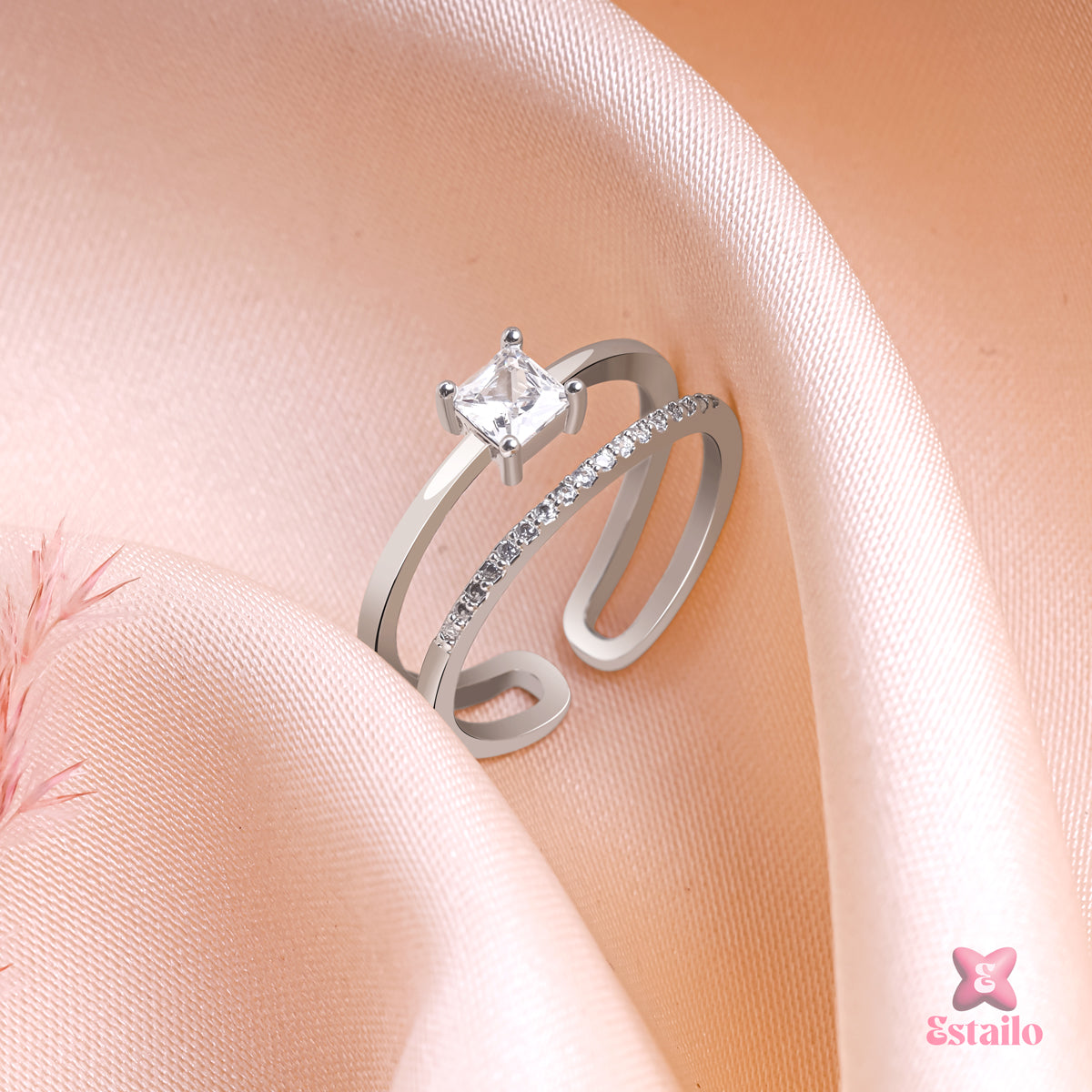 Eternal Knot Stone Ring