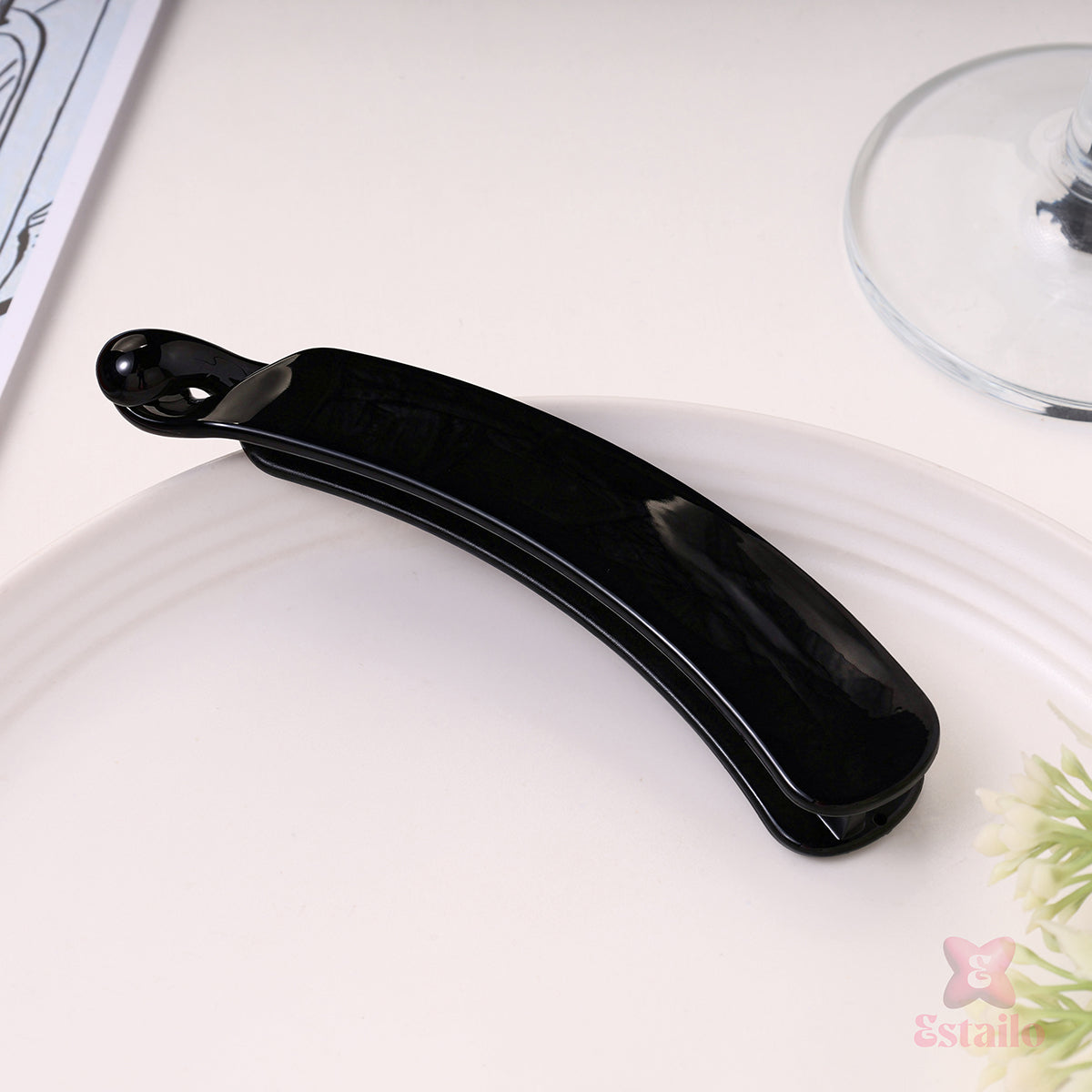 Minimalist Mauve Hair Clip