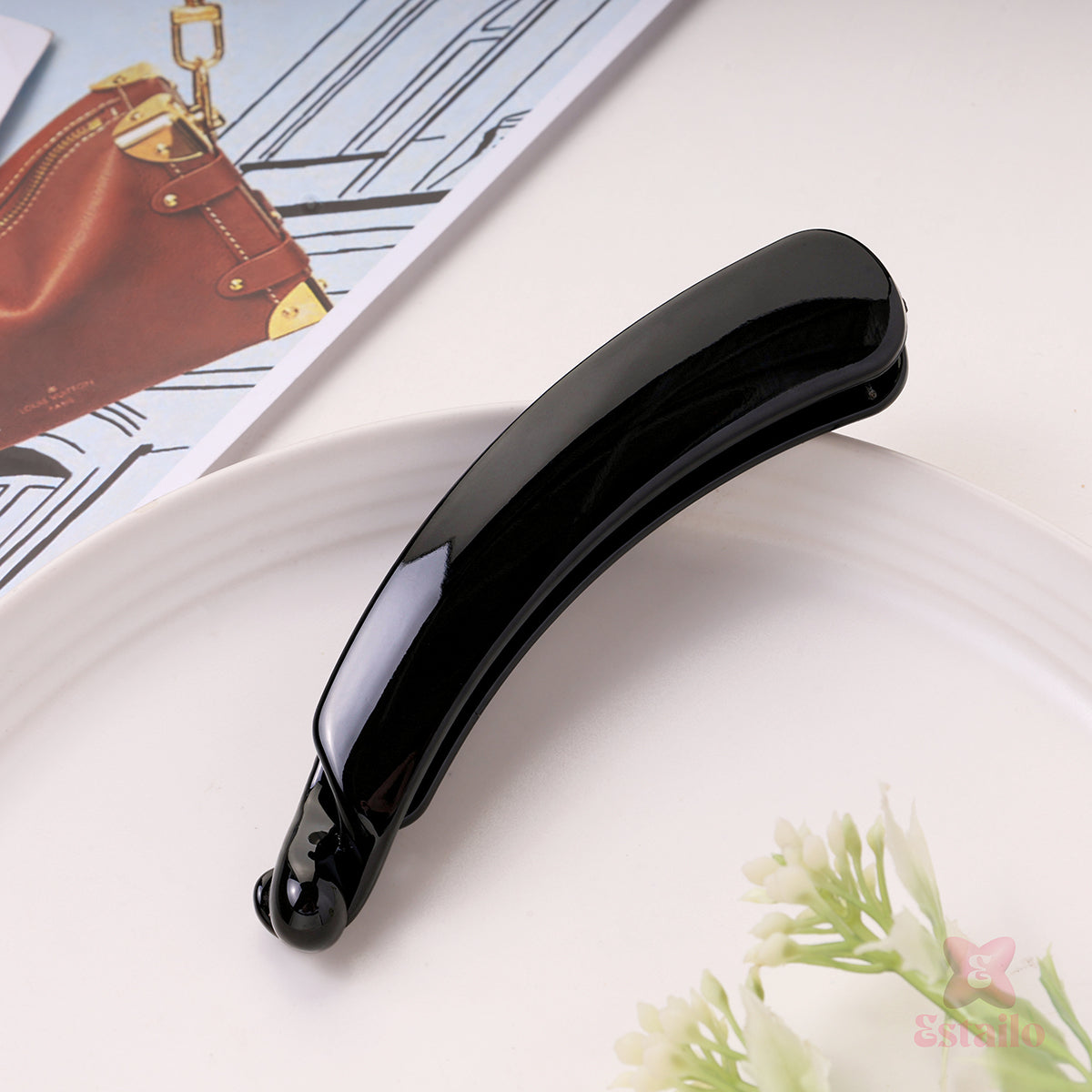 Minimalist Mauve Hair Clip