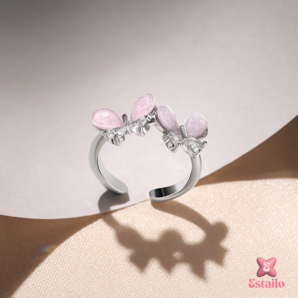 Fluttering Heart Ring