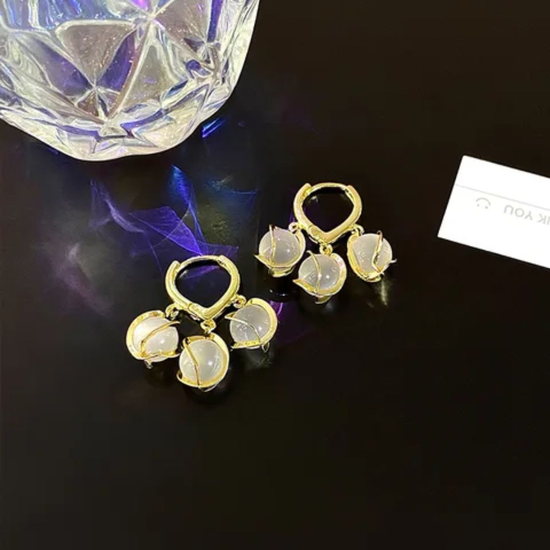 Cozy Crystal Drop Earrings