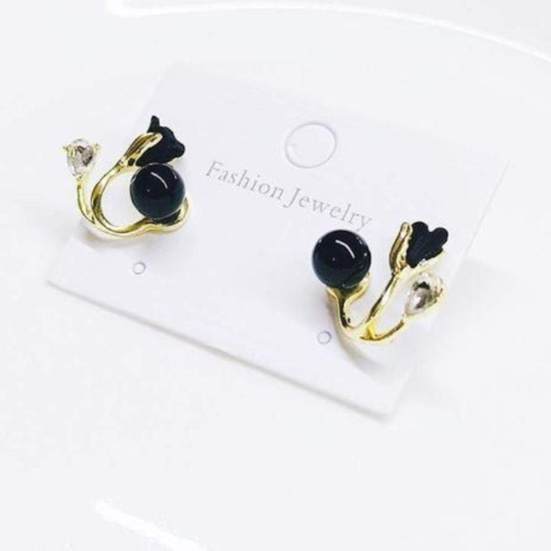Scarlet Flame Minimal Earring