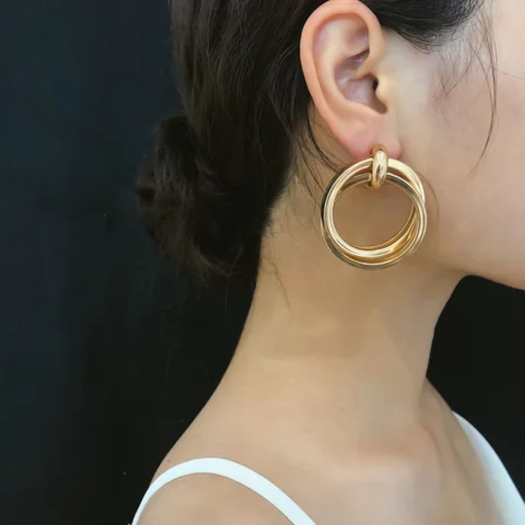 As Pretty As Gold Hoop Earrings